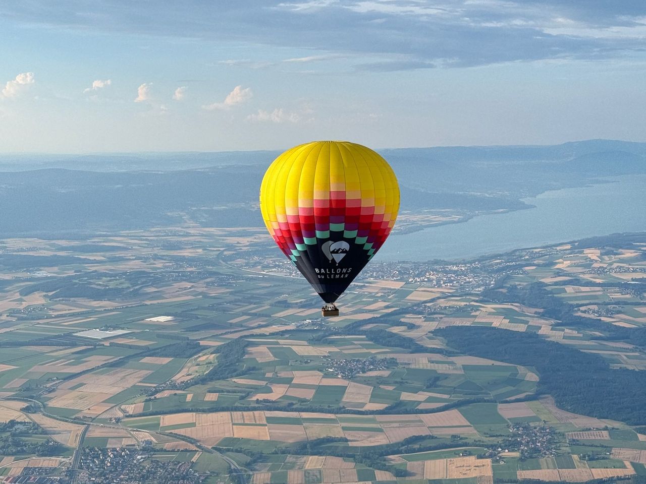 Ballonfahrt in grosser Höhe: Lausanne Region