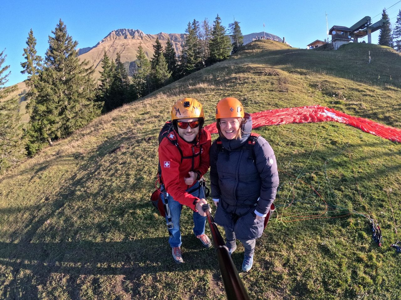 Gleitschirm Tandemflug am Schwarzsee