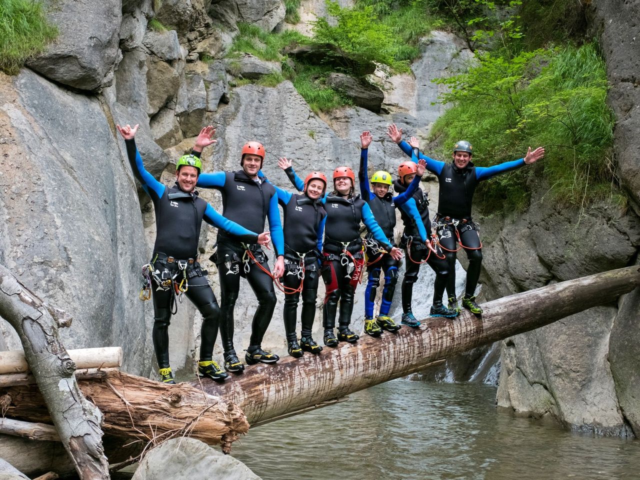Canyoning Action Chli Schliere ab Alpnach