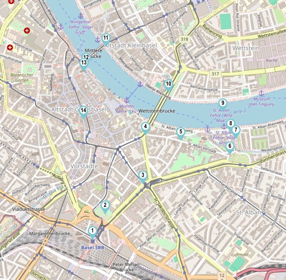 "Basel Highlights and History" Detective Trail in Basel