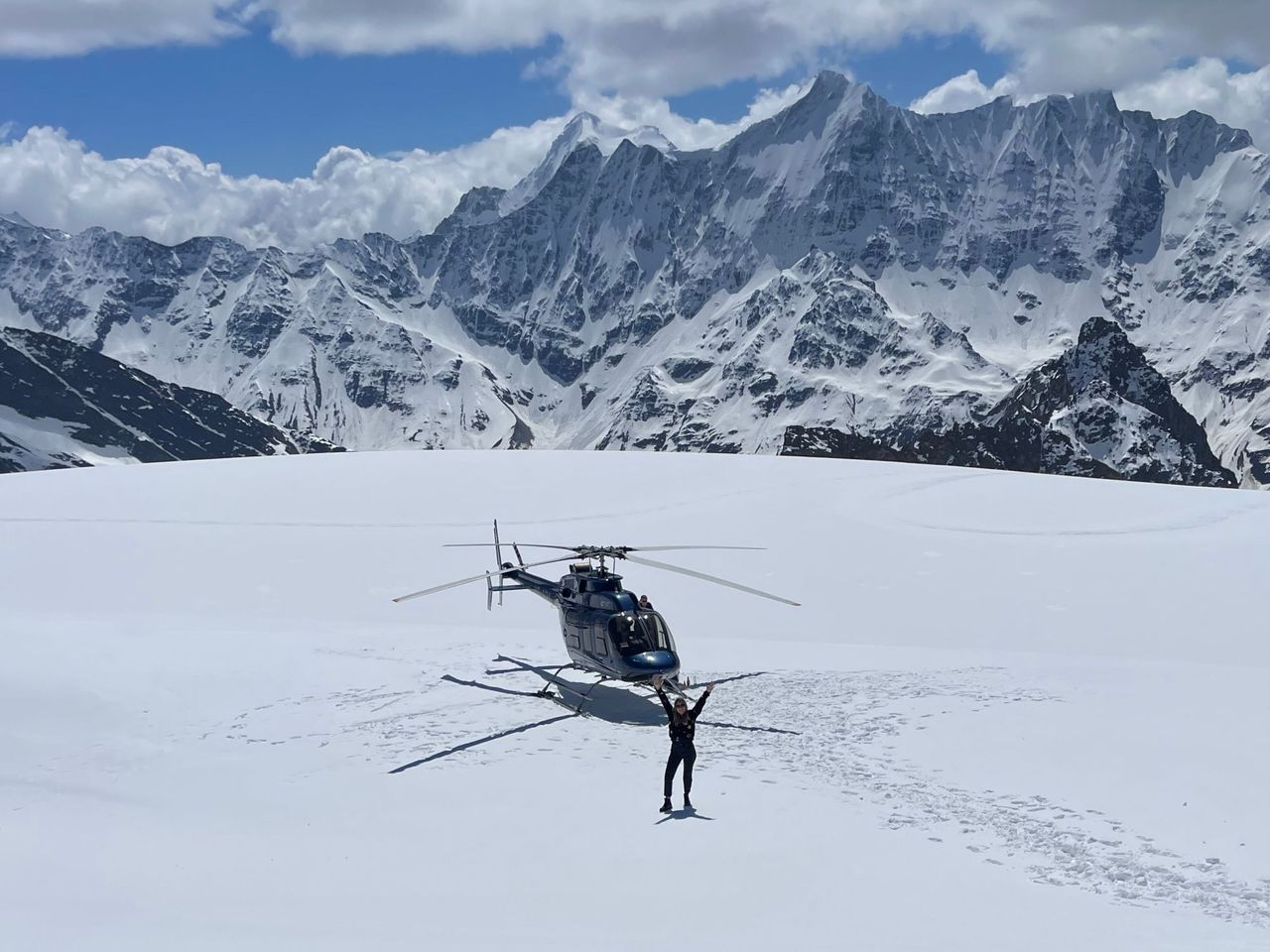 Petersgrat Gletscherflug im Helikopter mit Gletscherlandung ab Buttwil