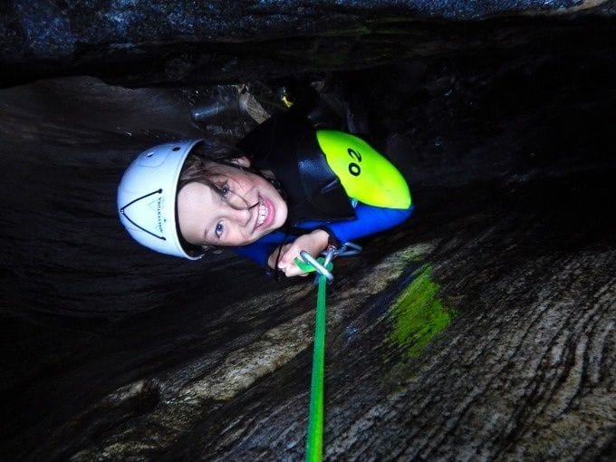 Verzascatal Canyoning Corippo Schlucht Basic für Anfänger 