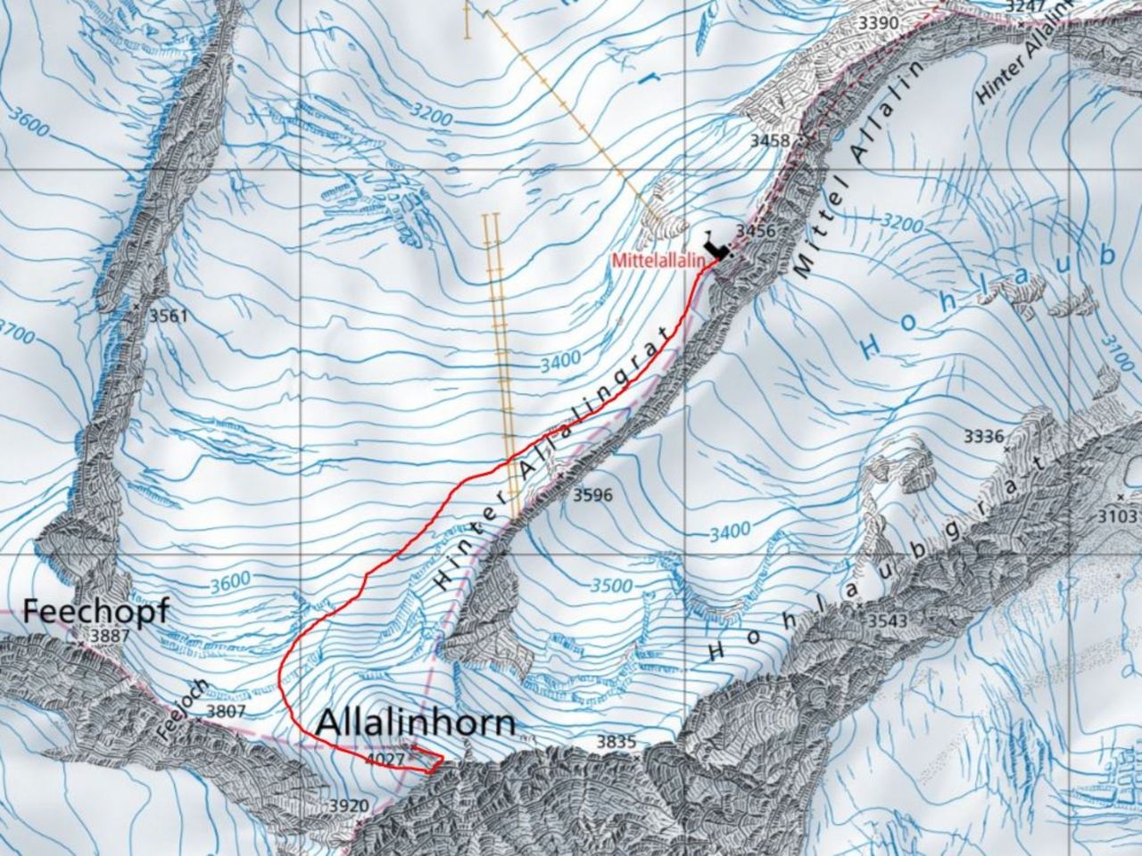 Allalinhorn High Tour from Mittelallalin