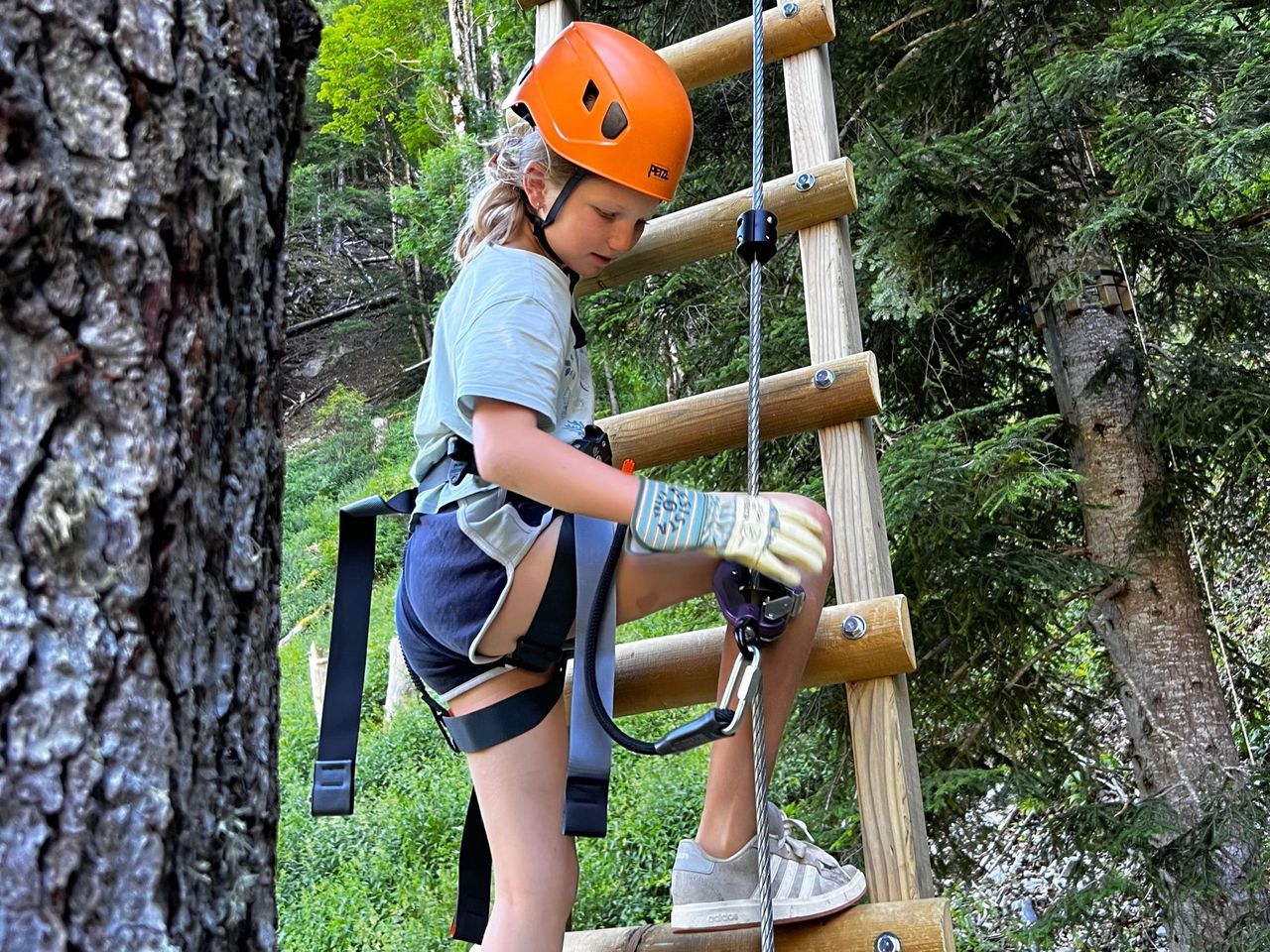 Zipline Course in the Gorge du Pissot