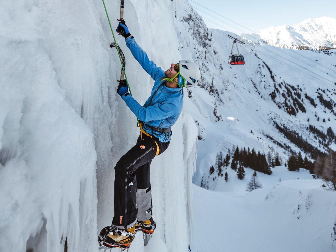 Eisklettern Grundkurs in Adelboden