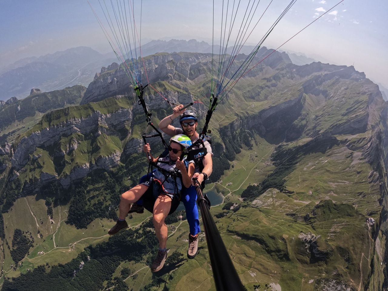 Thermikflug Gleitschirm 60 min im Alpstein