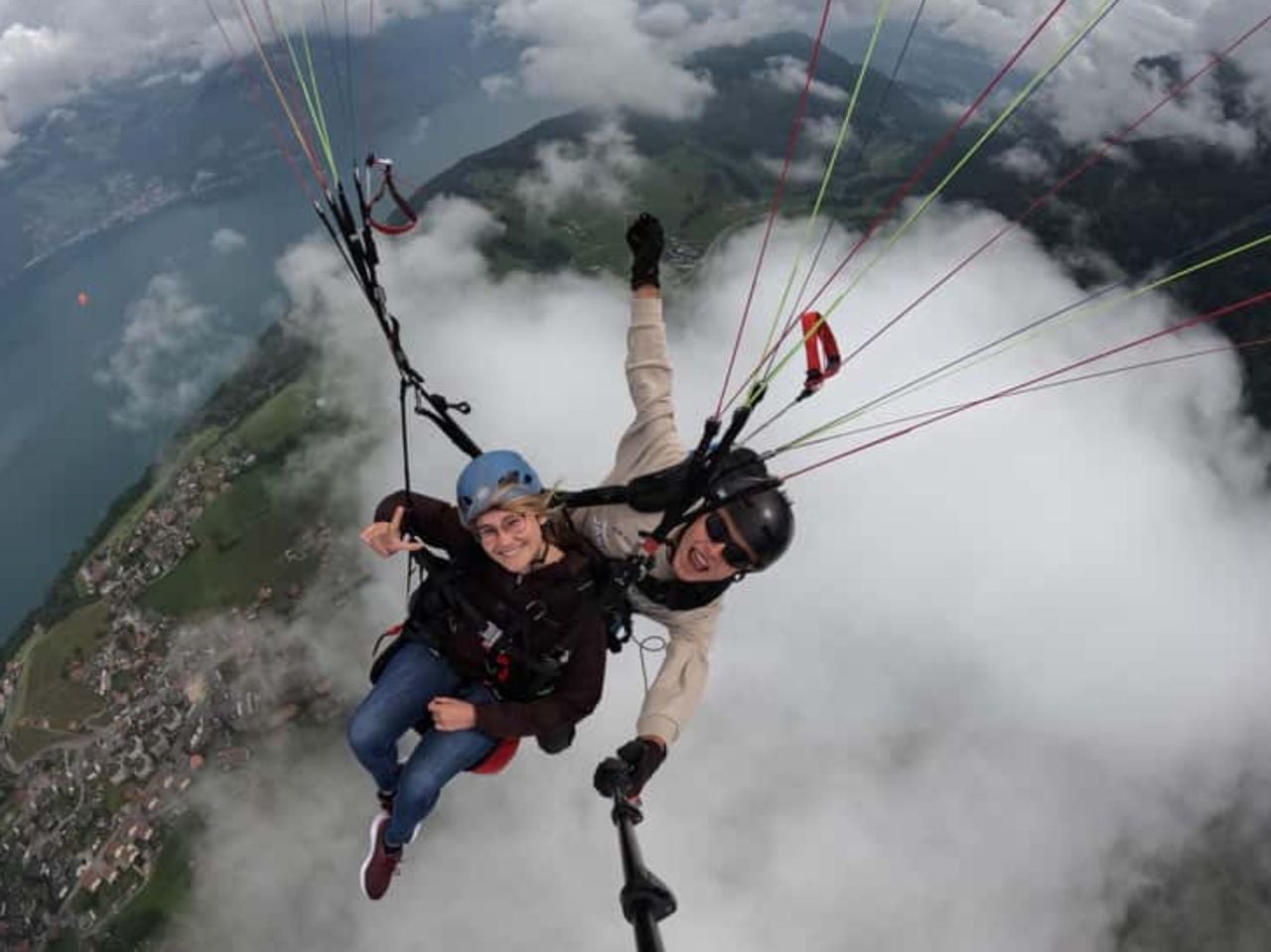 Tandem Gleitschirmflug ab Lenk