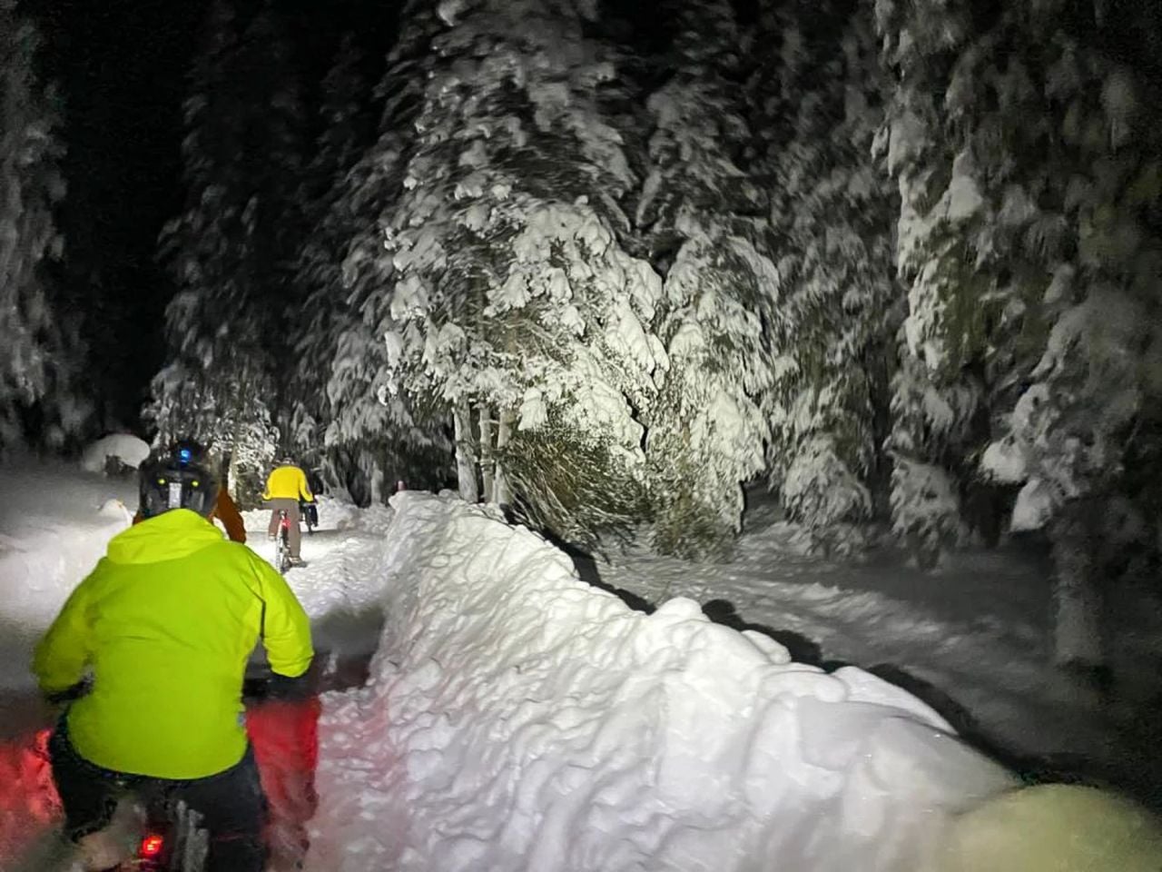 Winter Nachtbiketour ab St. Moritz