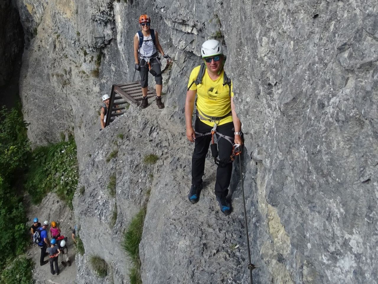 Historischer Klettersteig Pinut für Einsteiger ab Flims
