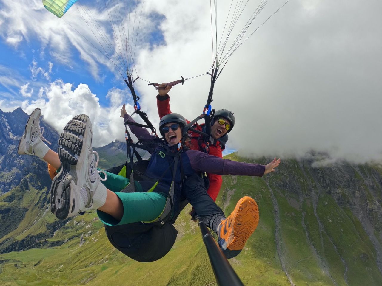 Lauterbrunnental Gleitschirmfliegen ab Mürren