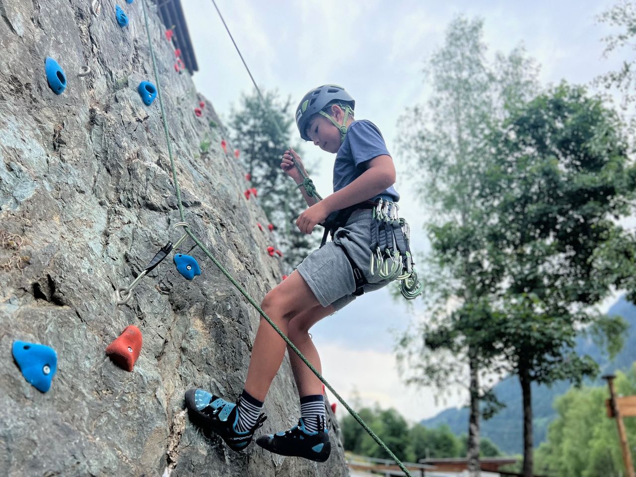 Kletterspass Igniu für Anfänger in Surrein