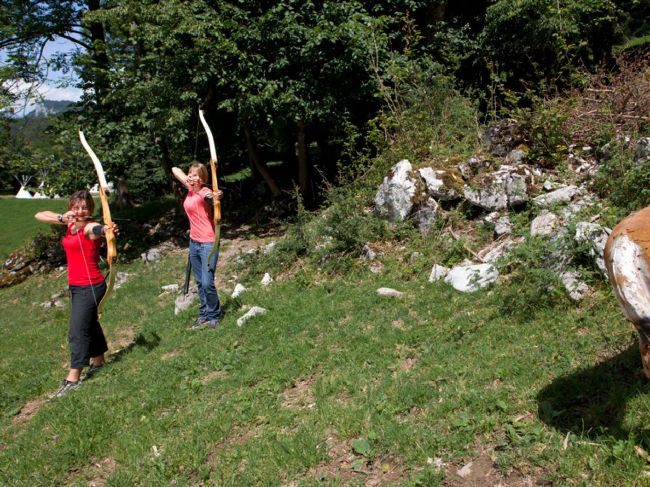 Bogenschiessen mit Übernachtung im Tipidorf