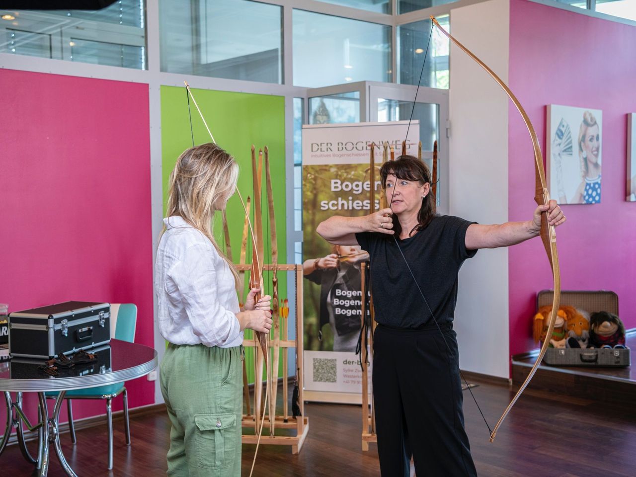 Intuitives Bogenschiessen für Teamevents, Familien und Gruppen