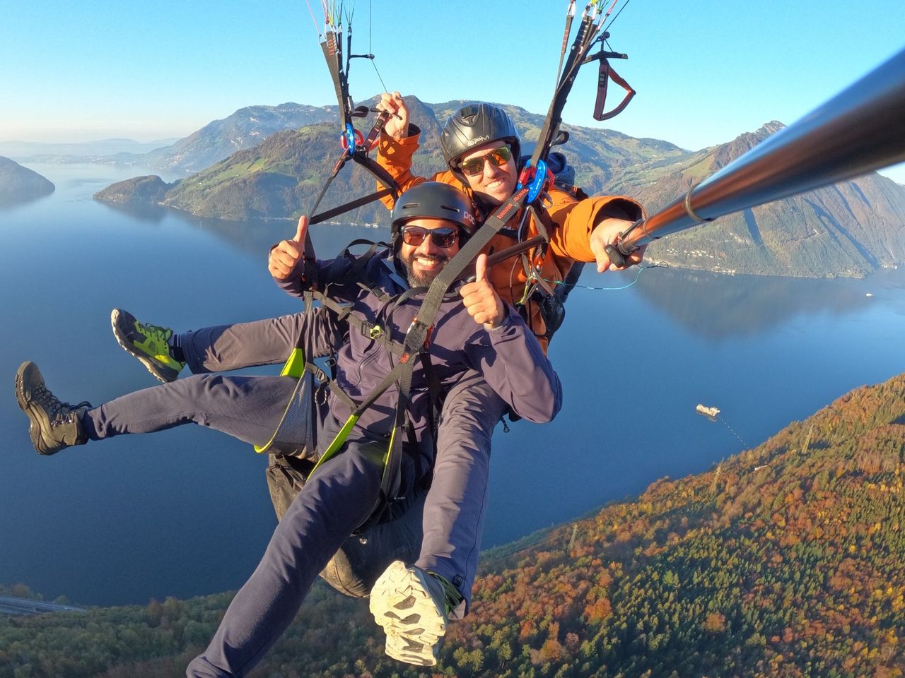 Lauterbrunnental Gleitschirmfliegen ab Mürren