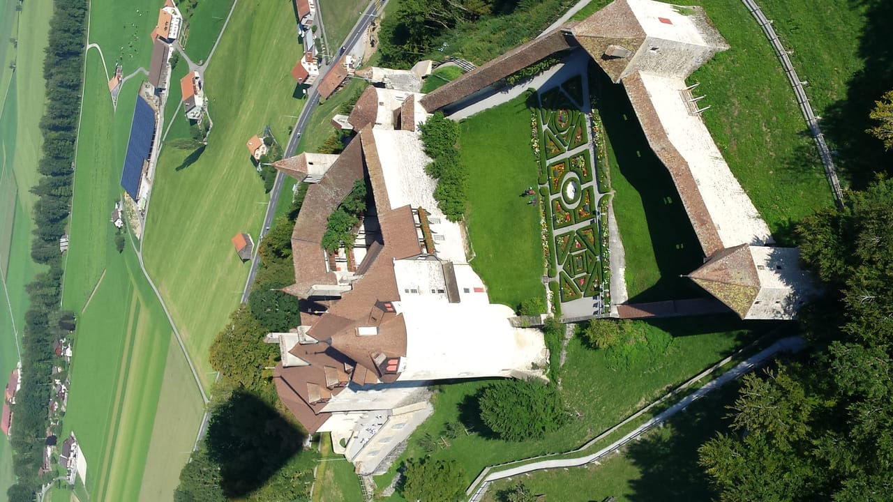 Ballon Bergflug ab Château-d'Oex