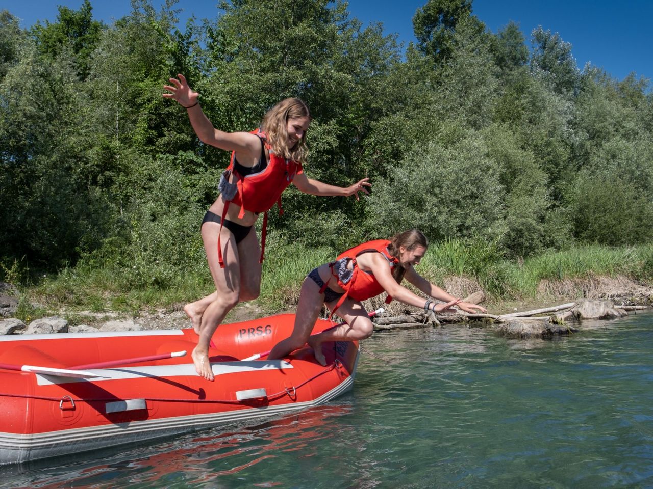 Aareböötle für 3-6 Personen: Schlauchboot mieten