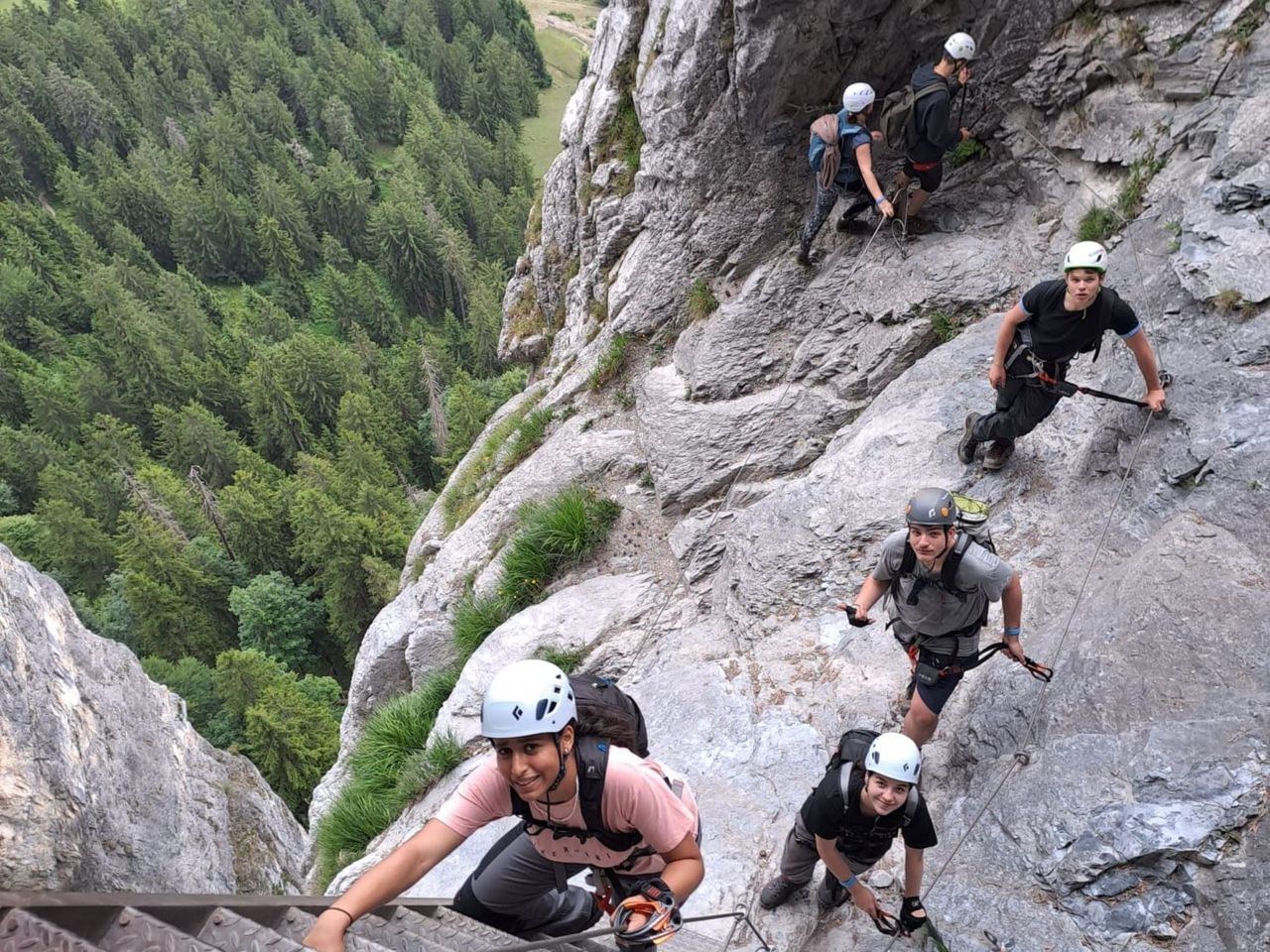 Historischer Klettersteig Pinut für Einsteiger ab Flims