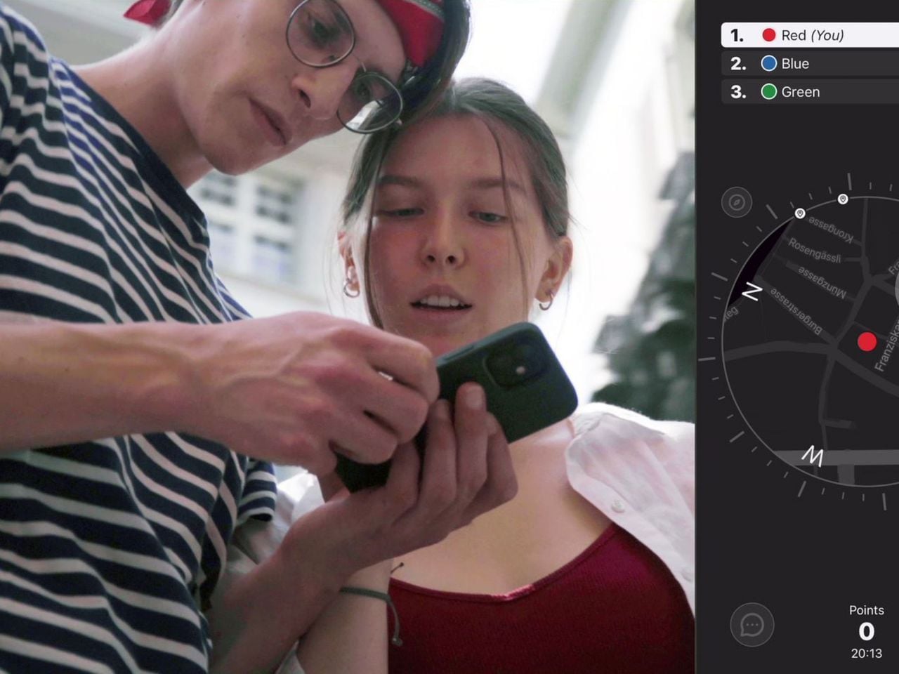 "Catch the Agent" GPS game in Baden for team events