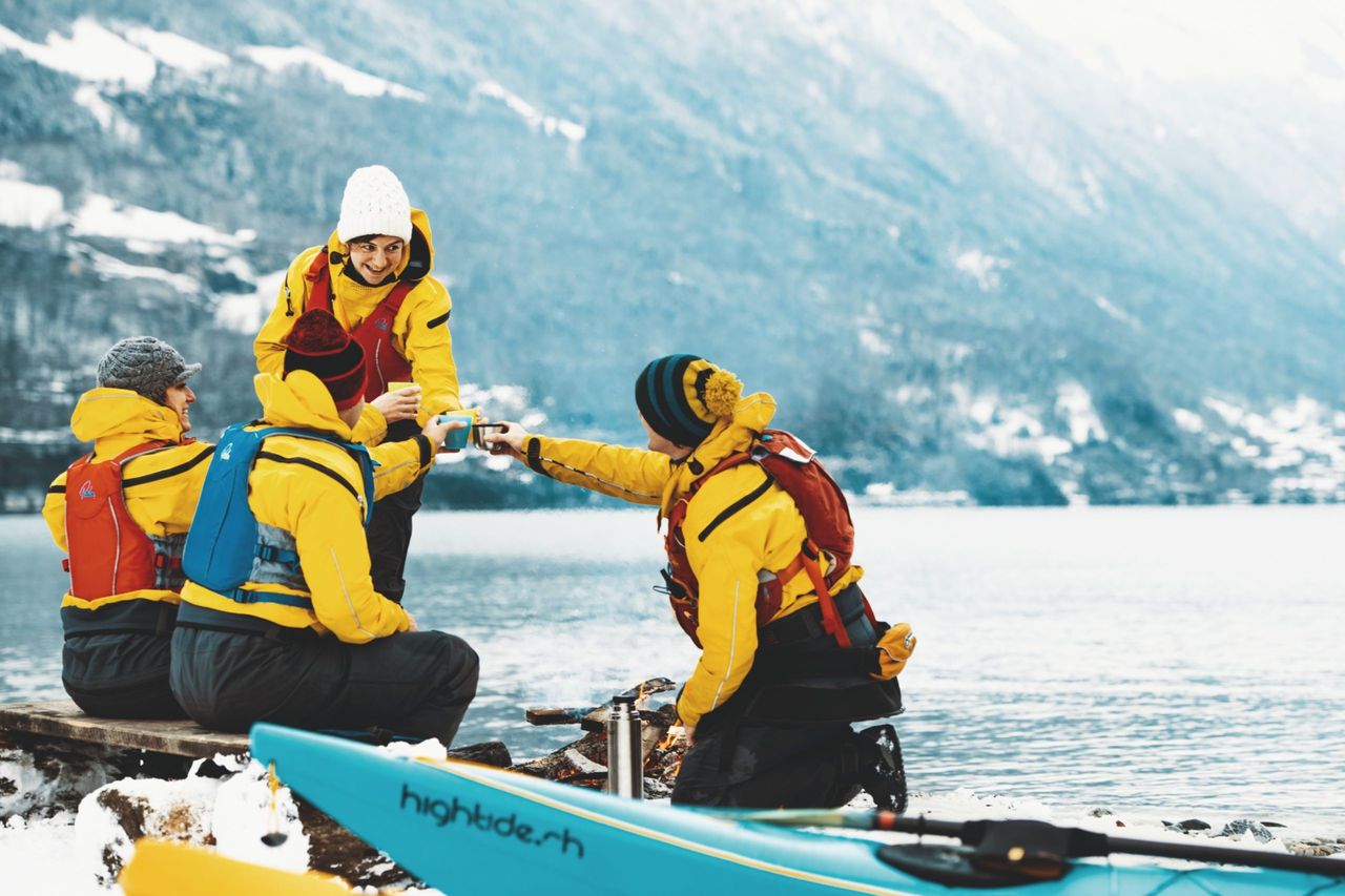 Kajak Tour im Winter auf dem Brienzersee
