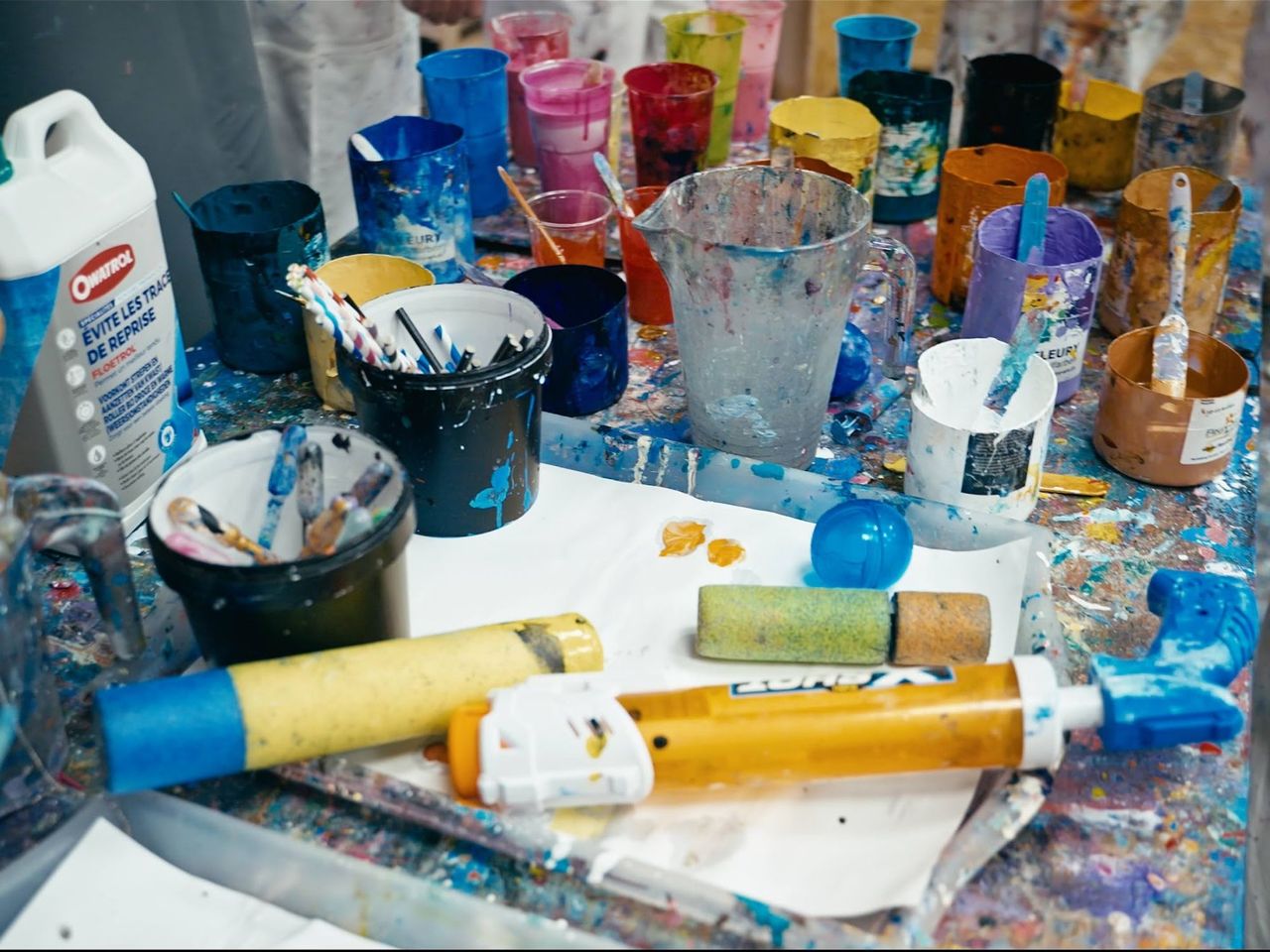 Action Painting in Zürich öffentlicher Workshop