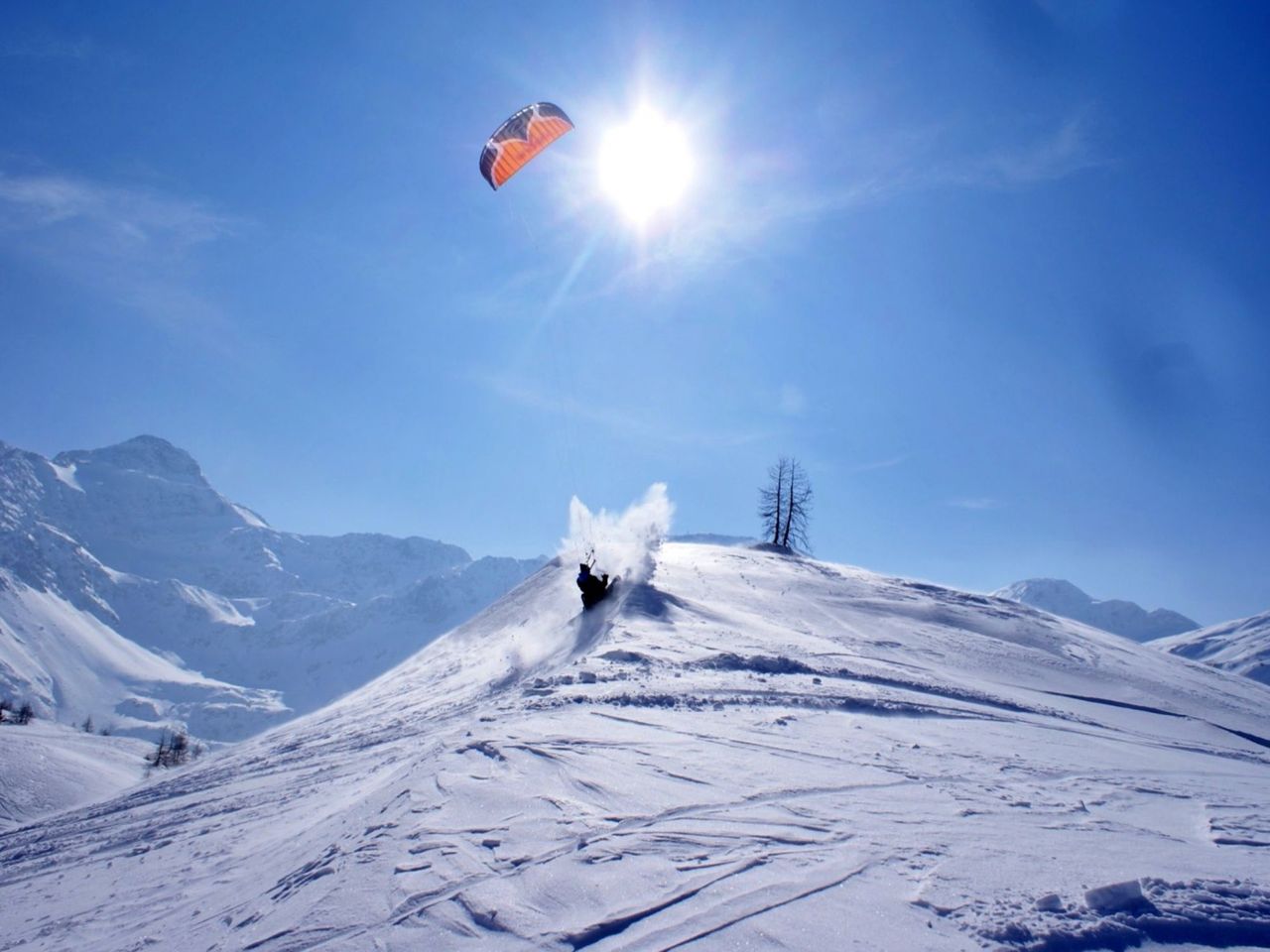 3 Tage Snowkite Kurs inkl. Übernachtung Simplonpass
