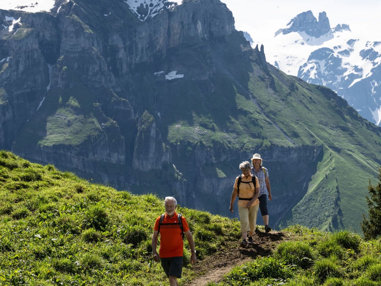 Engelberg-Ristis-Brunnihütte Sommer flexibles Wanderticket Luftseilbahn