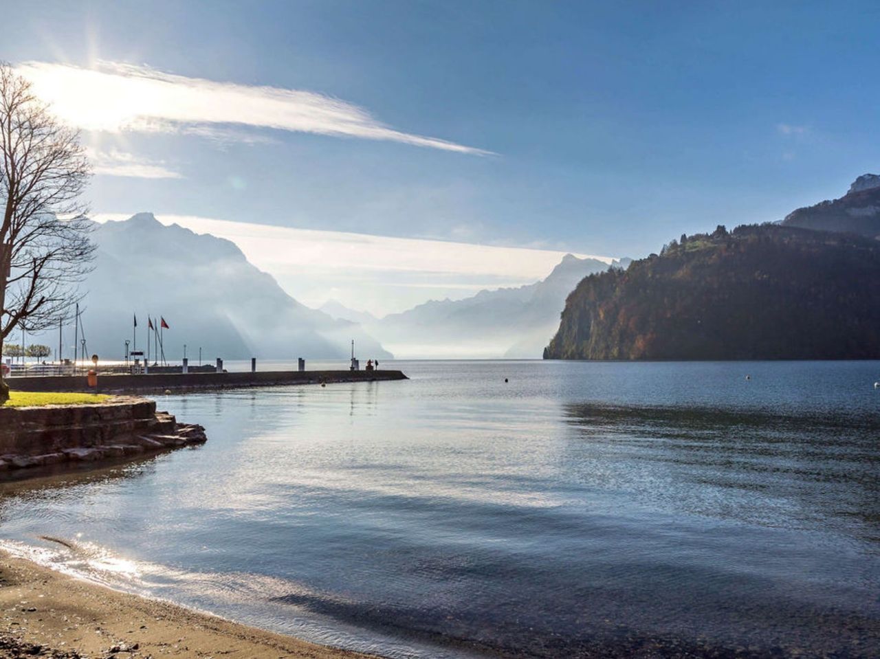 Eisbaden im Vierwaldstättersee