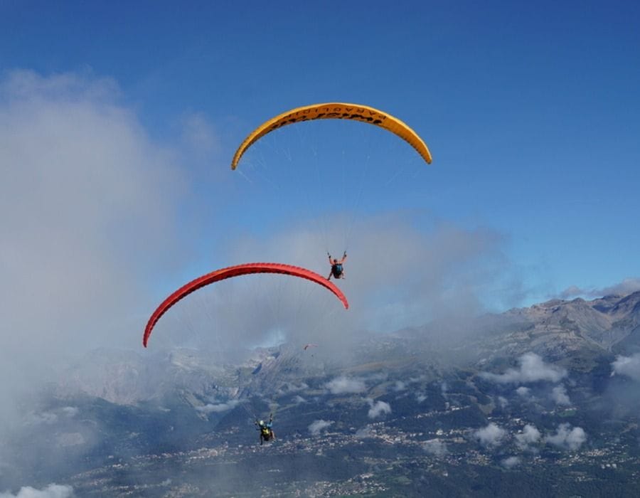 Magic Flug mit dem Gleitschirm in Vercorin
