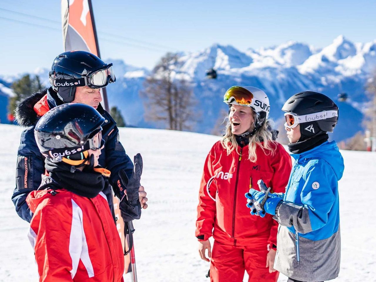 Private ski school for all age groups in Veysonnaz