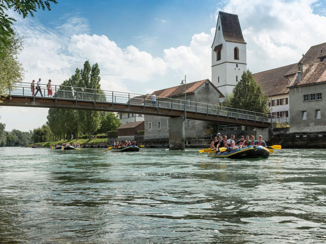 Schlauchboot Tagestour Reuss von Bremgarten nach Gebenstorf