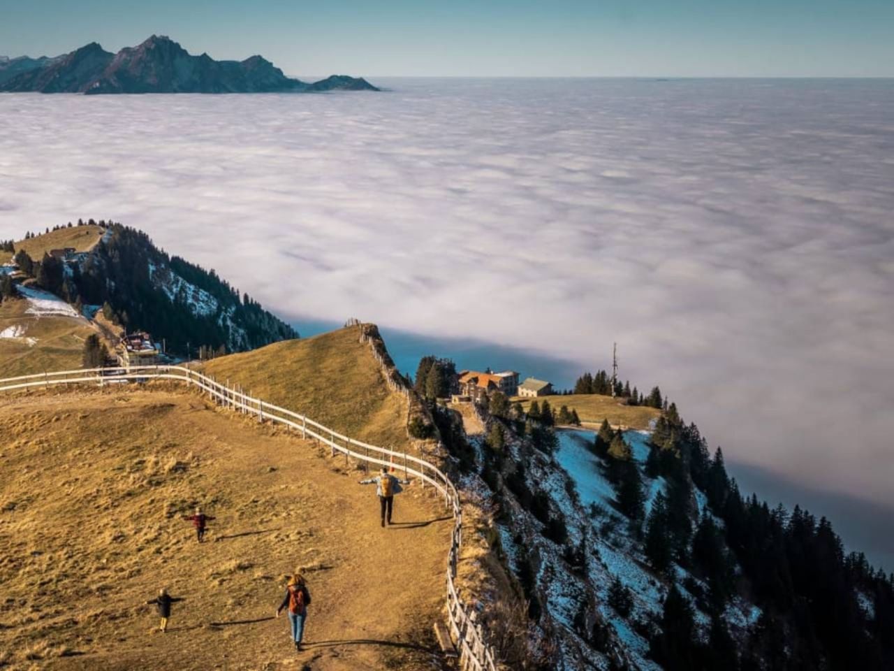 Ab Zürich: Private Tagestour auf die Rigi und nach Luzern