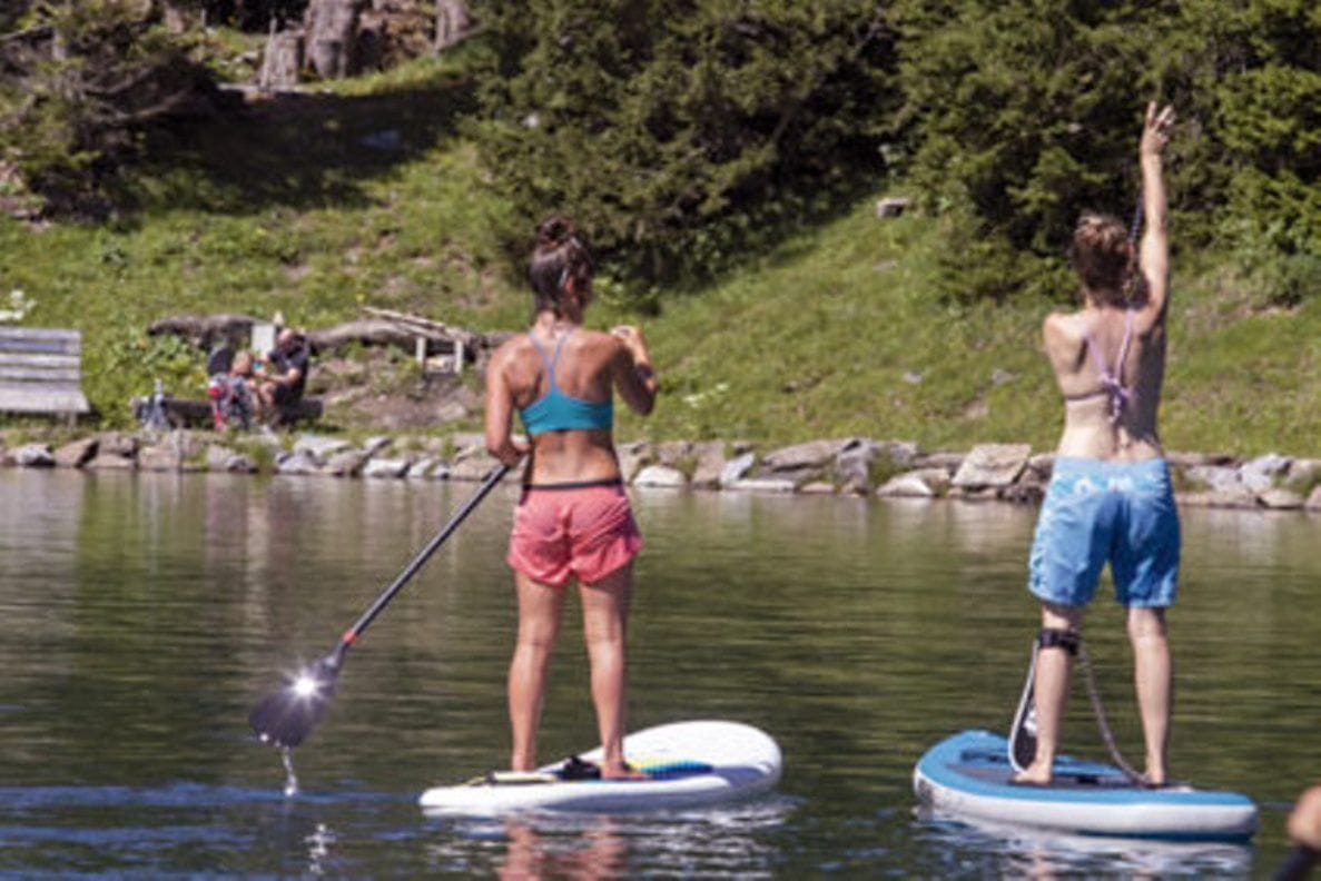 Miete Stand Up Paddle auf dem Brandsee bei Elsigenalp