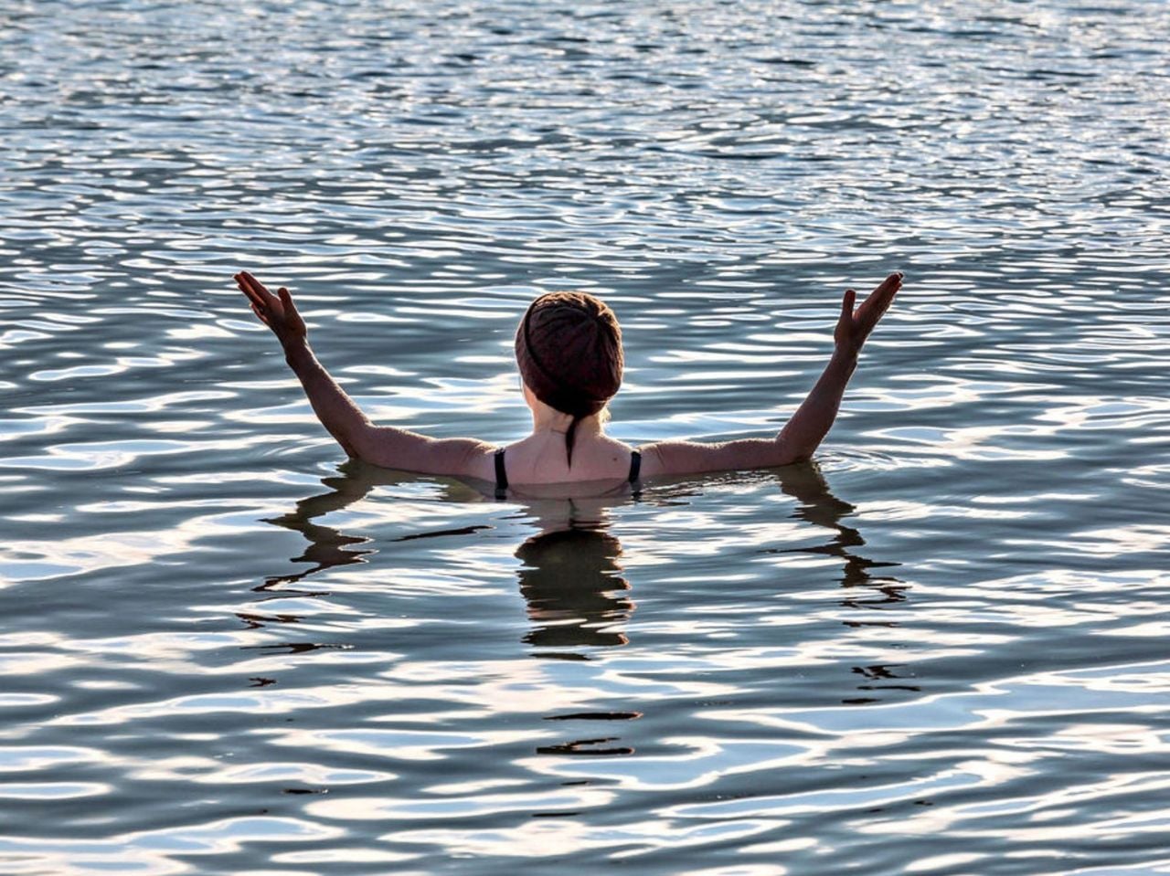 Eisbaden im Vierwaldstättersee
