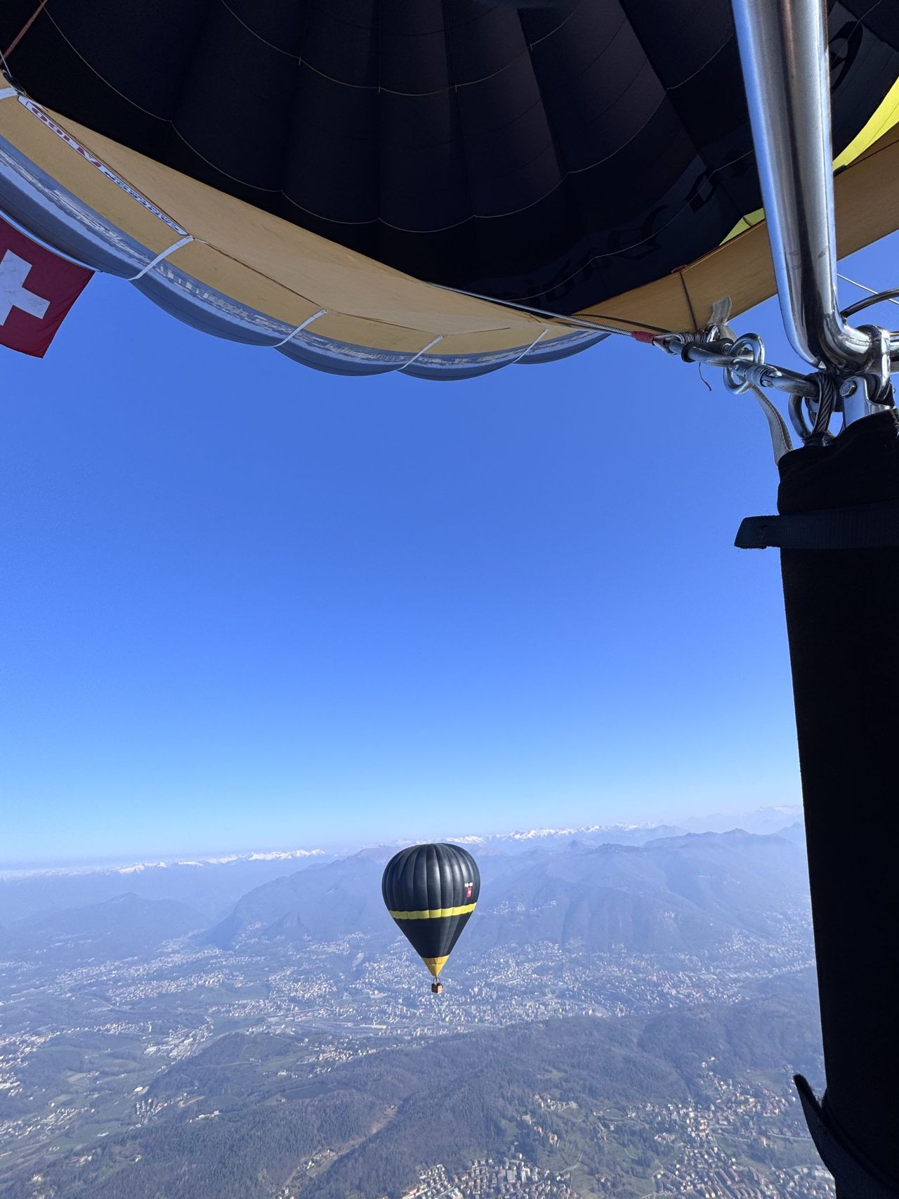 Vol romantique en montgolfière pour deux au-dessus de Lugano