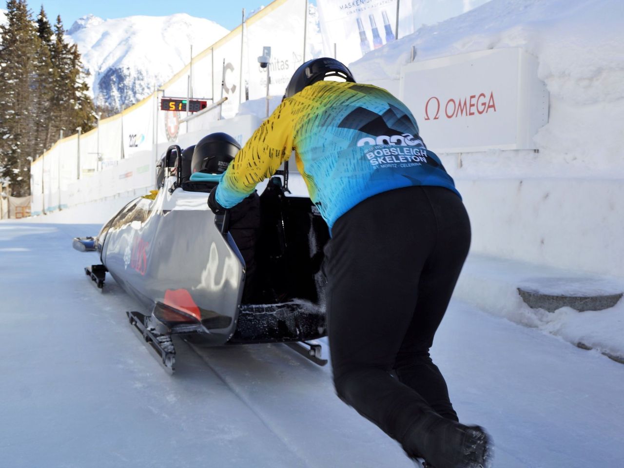 Olympia Bobfahrt in St. Moritz