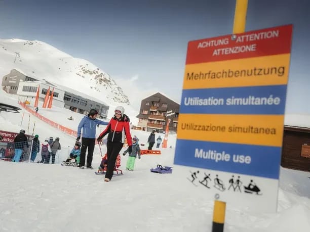 Fiescheralp–Lax Toboggan Pass with Sled Hire