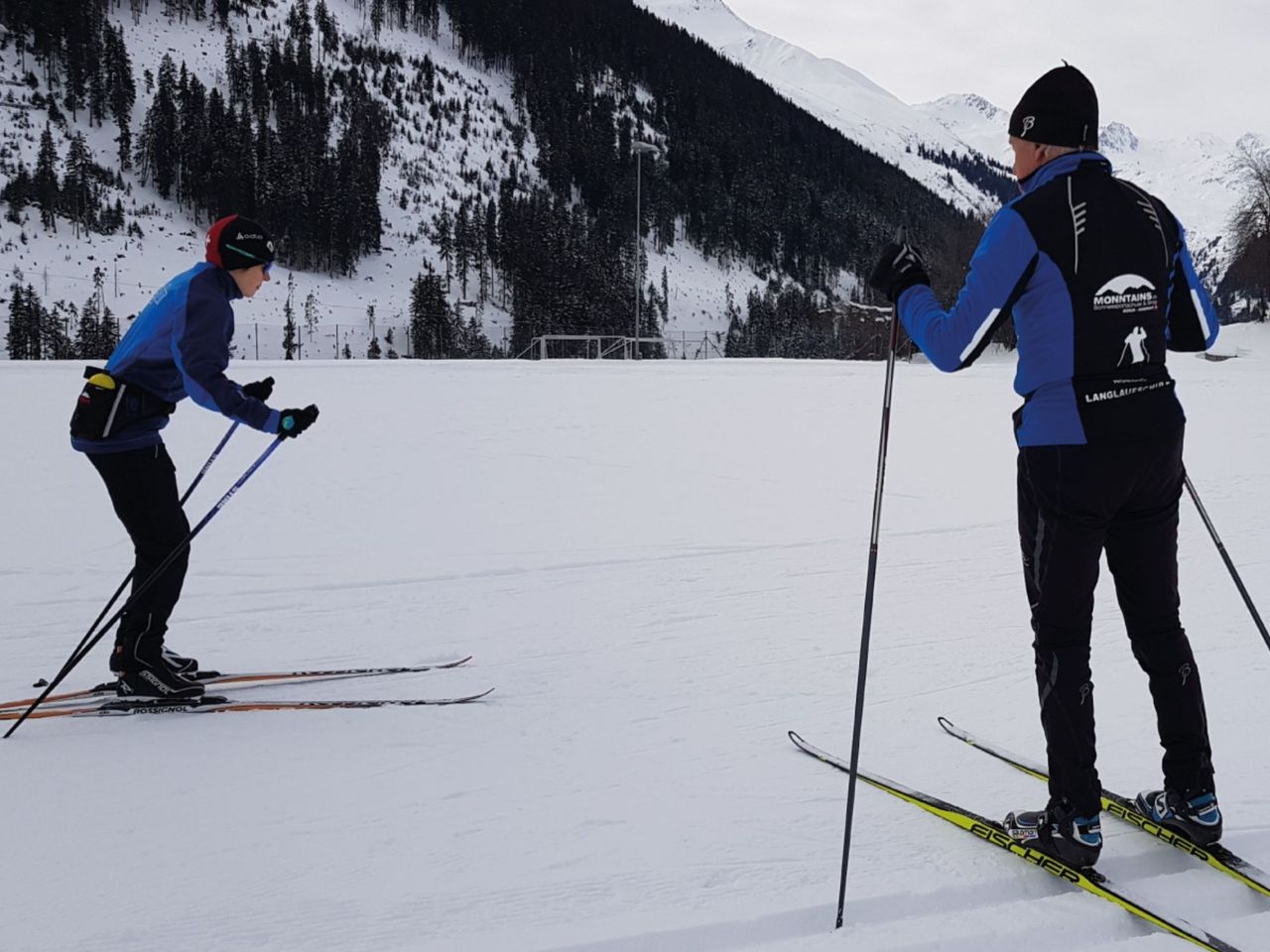 Rhein Source Challenge Private Cross-Country Ski Tour from Disentis