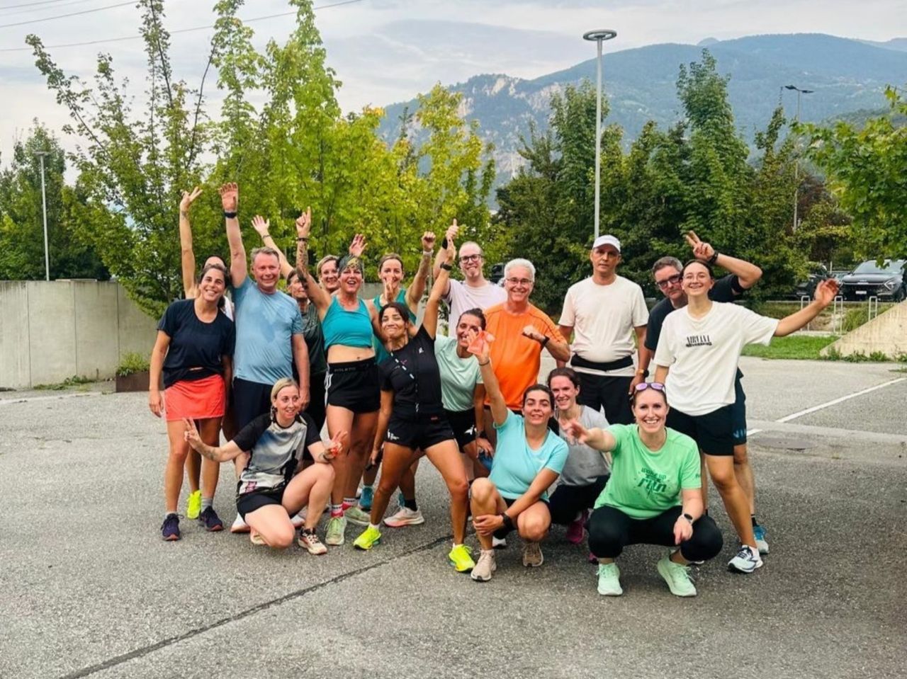 Intervall Lauftraining in der Gruppe in Lausanne