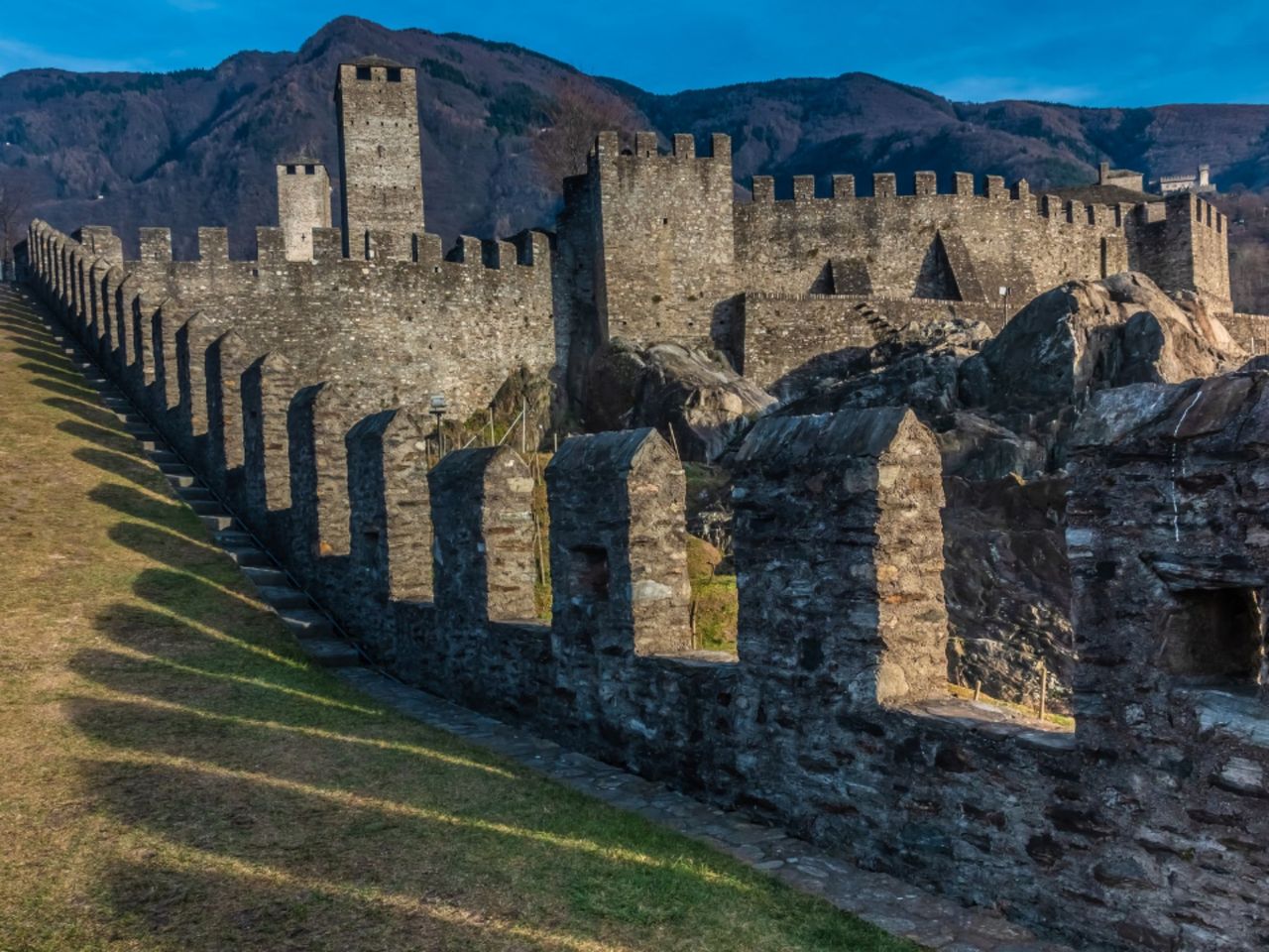 Ab Como (Italien): Privater Tagesausflug Bellinzona Markt und Burgen