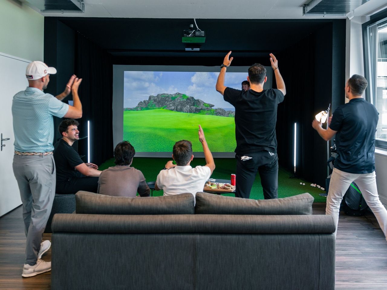 Indoor Golf Teamevent am Simulator