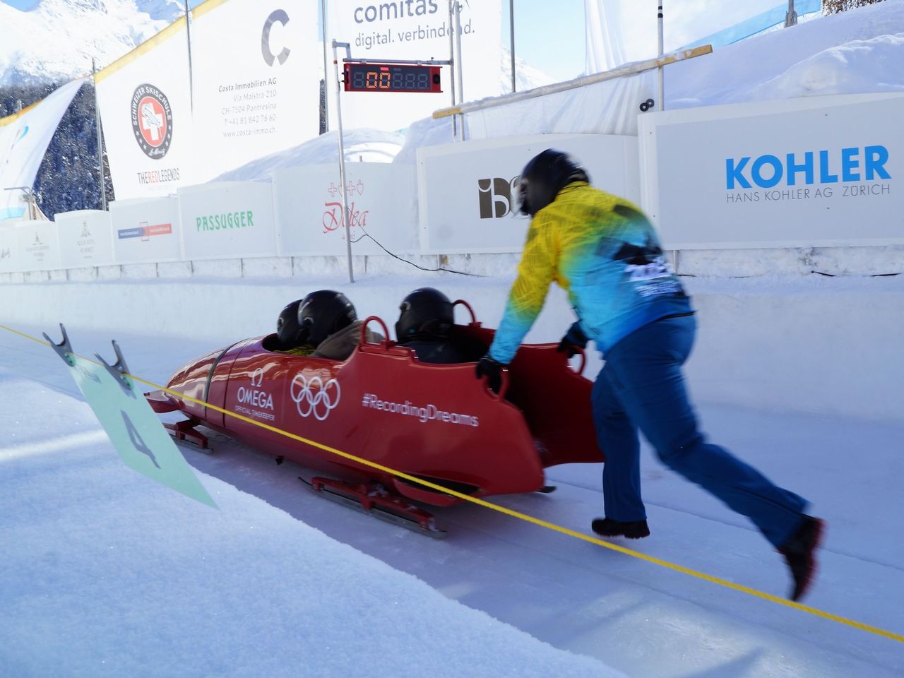 Olympia Bobfahrt in St. Moritz