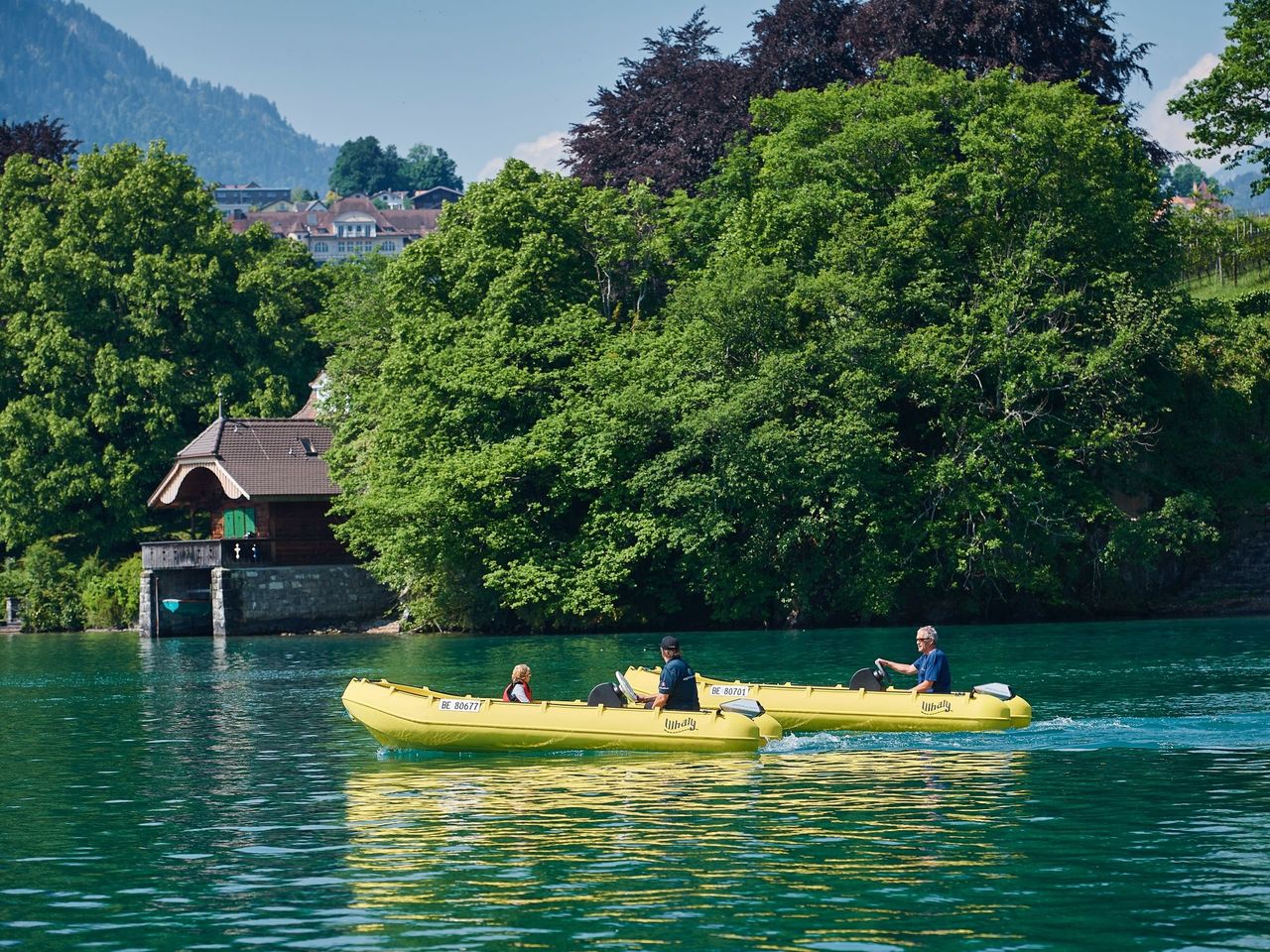 E-Motorboot Miete Thunersee ab Spiez