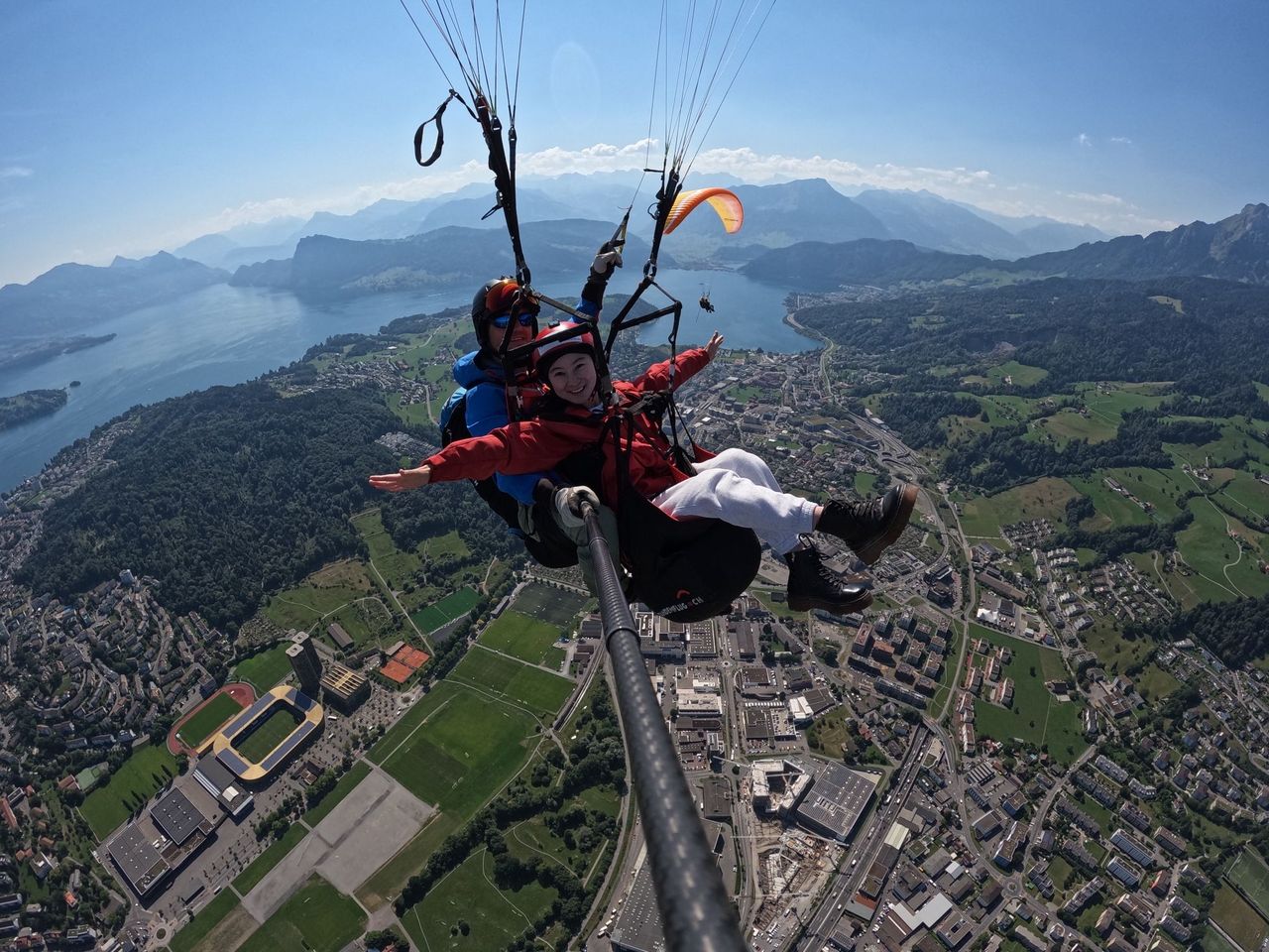 Schnupper Paragliding Tandemflug ab Kriens