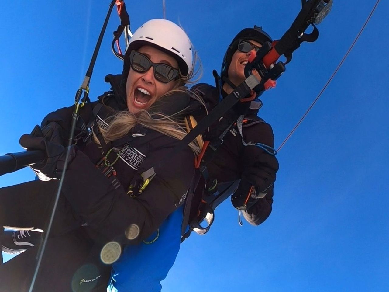 Vollmondflug mit dem Gleitschirm im Engadin