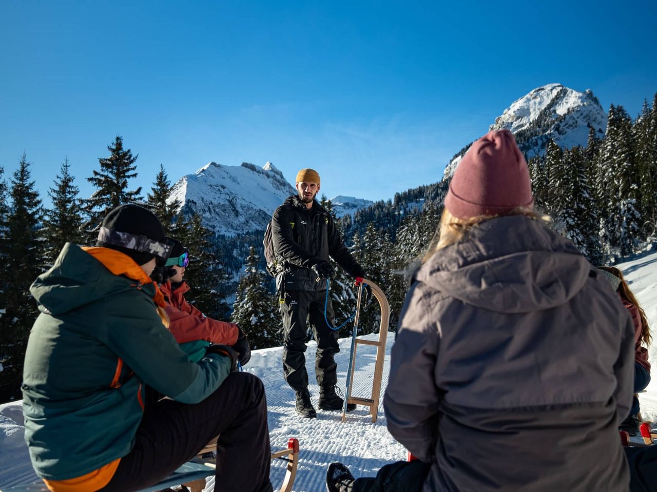 Schlitteln geführte Tour ab Interlaken