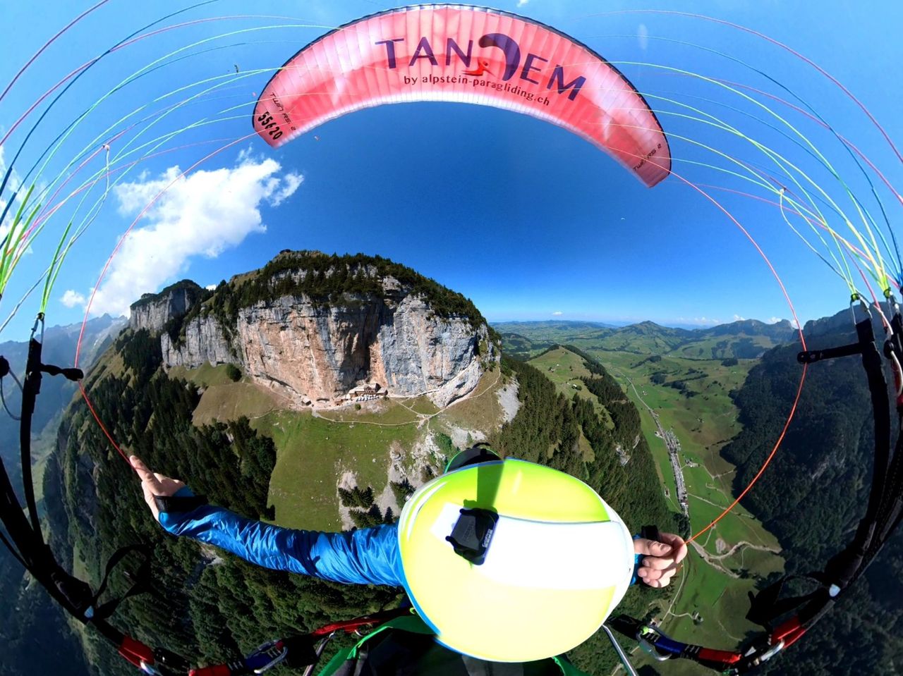 Thermikflug Gleitschirm 60 min im Alpstein