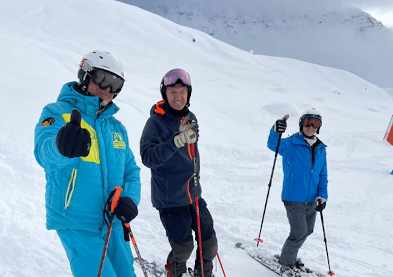 Skischule Gruppe für Erwachsene in Verbier