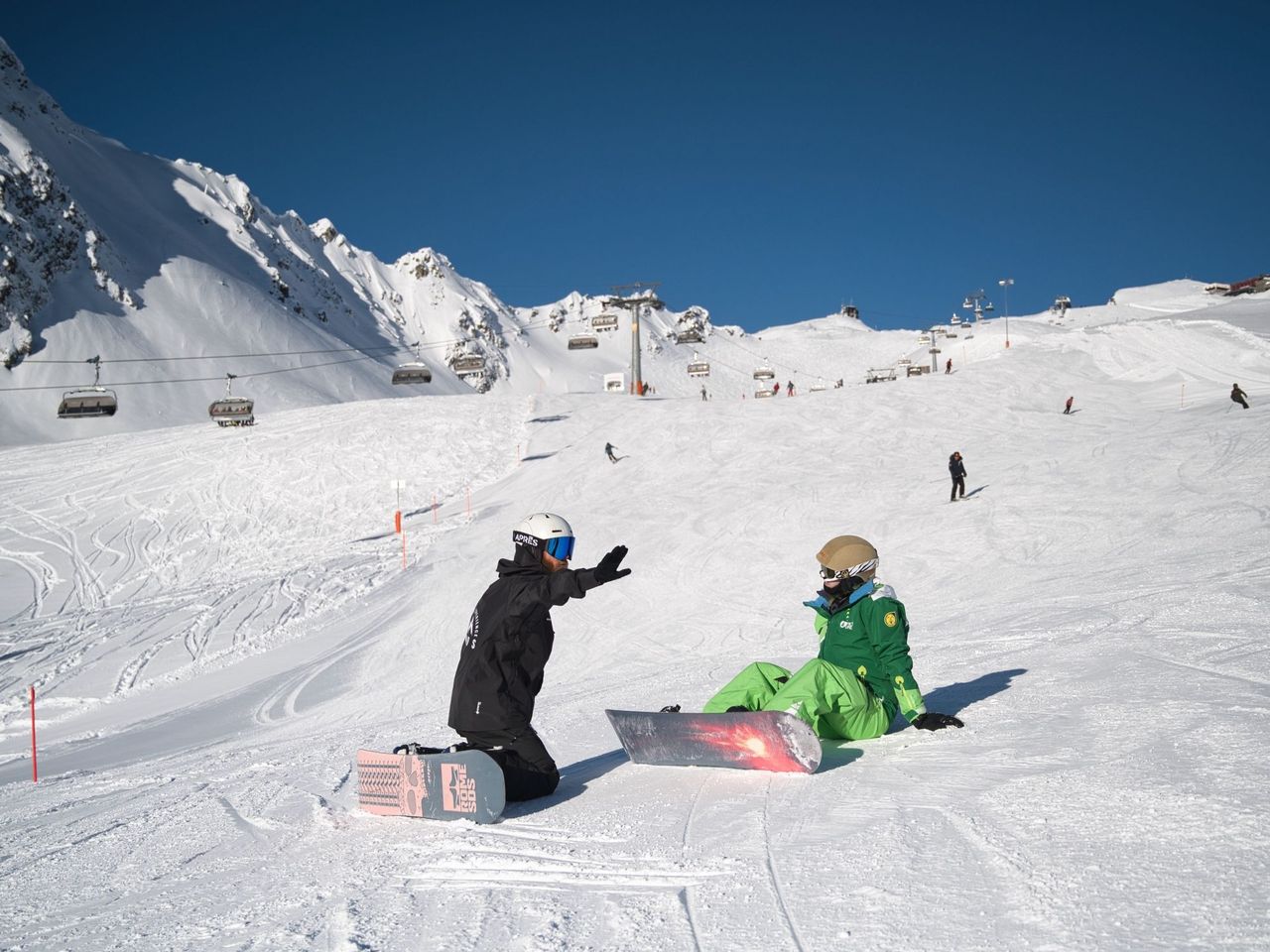 "Beginner's Clinic" 3 half days of snowboard lessons in Davos