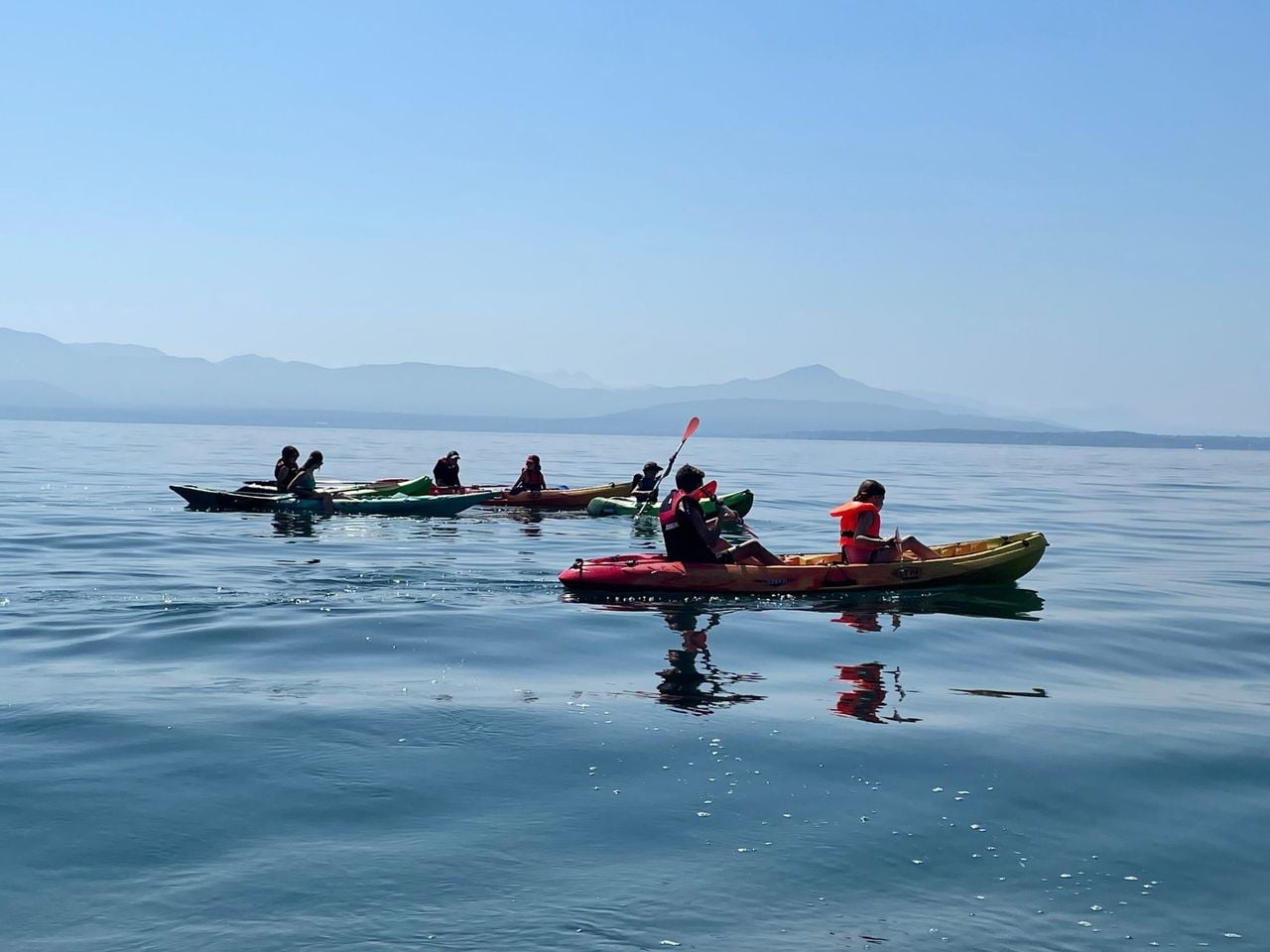 Kajak Tour Genfersee Allaman Morges selbstgeführt