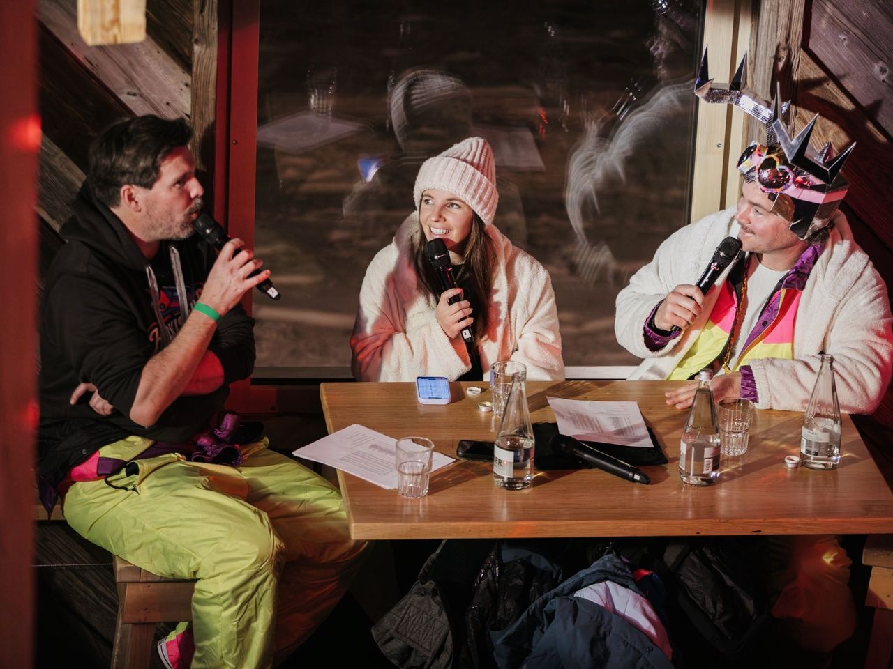 Podcast on the Ski Slope PaPlic Viewing at Flumserberg
